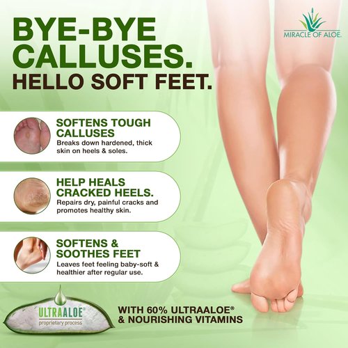 Miracle Foot Repair Cream - 32 oz | UltraAloe Formula for Soft, Moisturized Feet & Cracked Heels