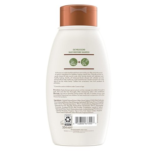 Aveeno Farm-Fresh Oat Milk Shampoo - Sulfate-Free & Moisturizing for All Hair Types | 12 Fl Oz