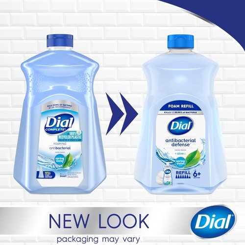 Dial Antibacterial Foaming Hand Wash Spring Water Scent, 30 Ounce Pack of 4 and 52 Ounce Hand Soap Refills