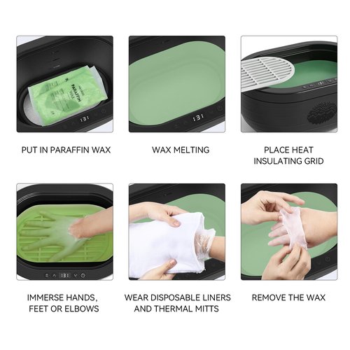 Paraffin Wax for Hand and Feet, 6 Packs Aloe Vera Paraffin Wax Refills for Paraffin Baths Moisturizing and Hydration