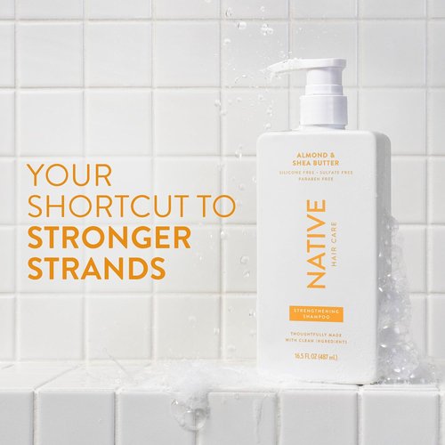 Native Shampoo & Conditioner Set - Naturally Derived, Sulfate & Dye Free | Almond & Shea Butter, 16.5 fl oz Each (2 Pack)