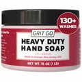 Grit Go Industrial Hand Soap – Heavy-Duty Gritty Hand Cleaner for Mechanics, Construction Workers & More – Removes Grease, Oil, Rust & Paint – Moisturizing & Exfoliating Hand Paste (1 lb)