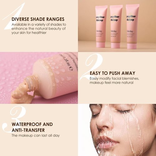 Regine Switzerland Long-Wear Liquid Foundation - Pore Minimizer & Sebum Control, Oil-Free Matte Finish, 37ml