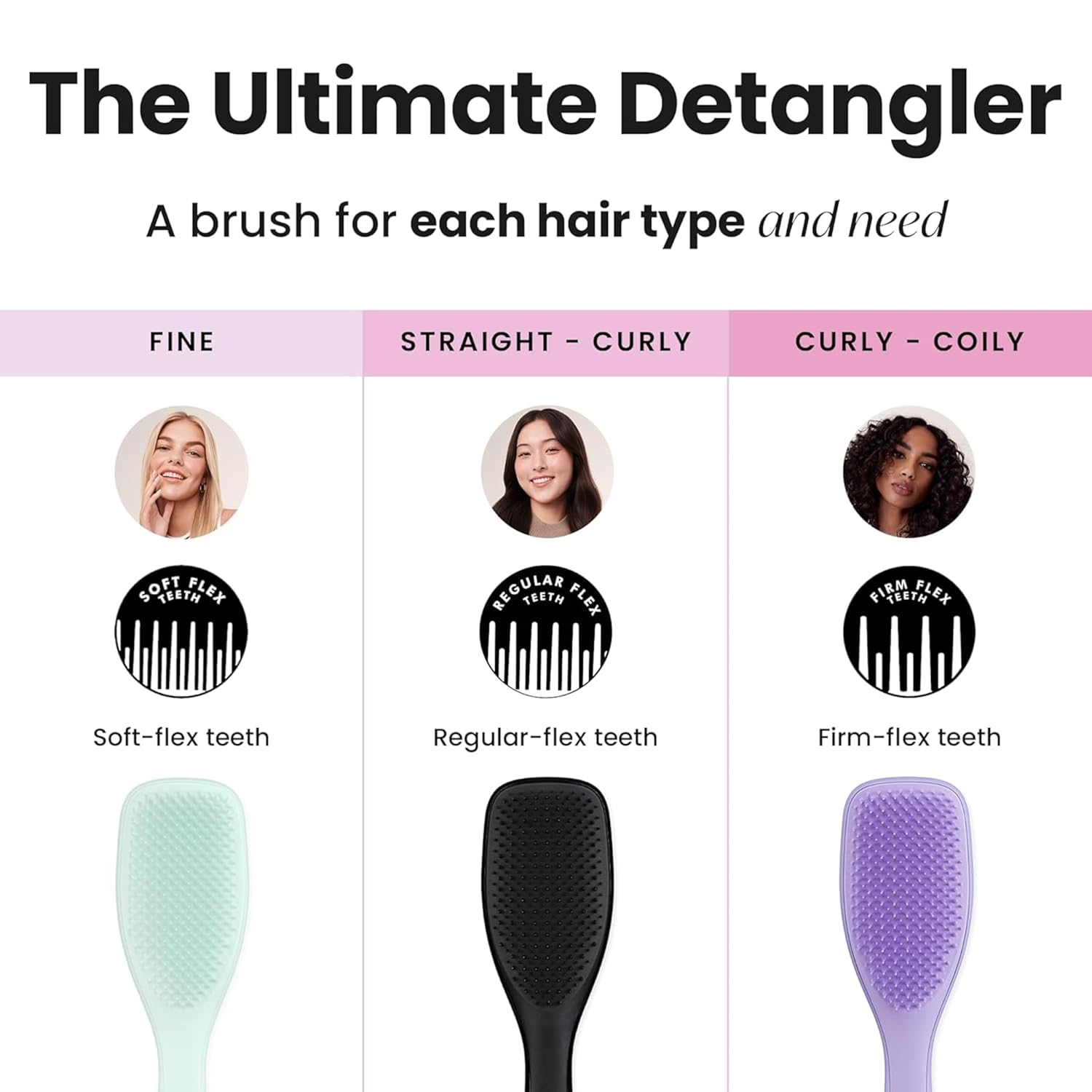 TANGLE TEEZER The Wet Detangler Brush - Liquorice Black for All Hair Types | Unisex Adult