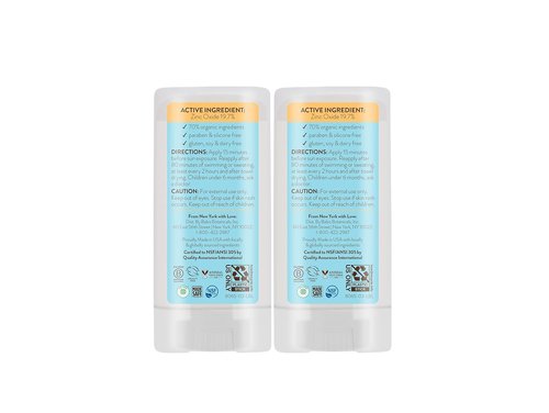 BABO Botanicals Mineral Sunscreen Stick SPF 50 | 70% Organic Ingredients, Zinc Oxide, Fragrance-Free