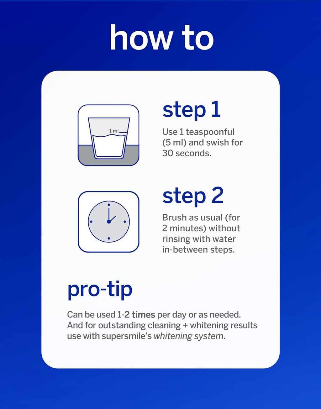 Supersmile Whitening Pre-Rinse - Alcohol-Free Dental Mouthwash for Teeth Whitening & Fresh Breath | 16 Fl Oz