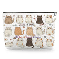 HBOPAN Cat Gifts for Women Makeup Bag, Cats Themed Lady Gift, Gifts for Girls Who Love Cats,Stuff for Teens Girls Daughter Birthday Decorations women Cosmetic Bags (cat13)