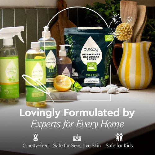 Puracy Body Wash - Natural Moisturizing Shower Gel with Citrus & Sea Salt | 48 Oz Refill for All Skin Types