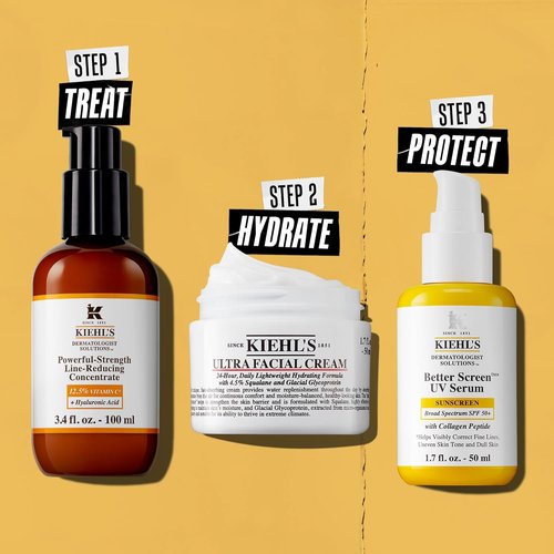 Kiehl's Powerful-Strength Vitamin C Serum - 12.5% Line-Reducing Face Concentrate | Boosts Radiance & Firmness