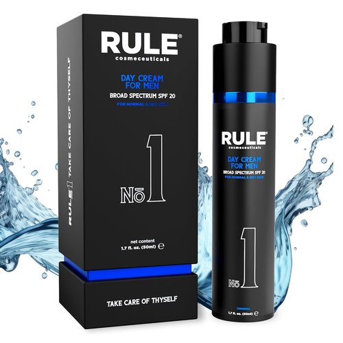 Skiennix No.1 Day Cream for Men - 10-in-1 Anti-Aging Moisturizer with SPF 20 & Collagen, 50 mL