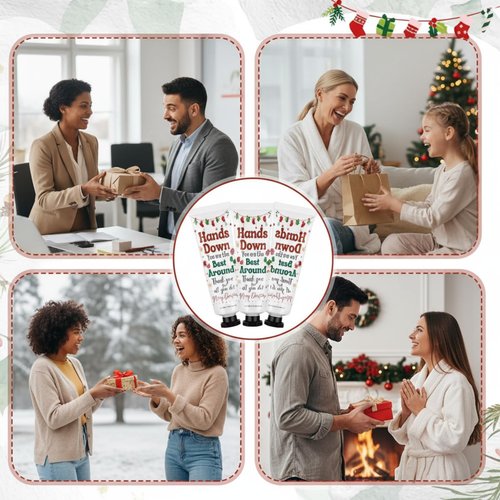 Loopeer 24 Pcs Christmas Hand Cream Gift Set Bulk Christmas Mini Hand Lotion for Women Travel Size Holiday Gifts Stocking Stuffer & Bulk Appreciation Gifts for Staff Employee Coworker Mom 30 ml