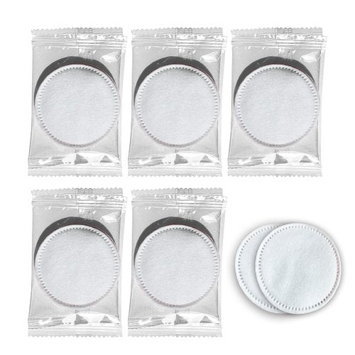 BEAGERUO 200 Cotton Pads, Individually Wrapped Cotton Rounds Travel Size, Makeup Remover Pads for Eye, Nail Polish, Face Cleansing Pads Hotel Amenities