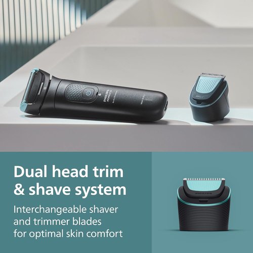 Philips Norelco Body Groomer 7000 - Waterproof Full Body Groomer with Travel Case & Triple Protect Shave System