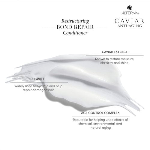 Alterna CAVIAR Anti-Aging Bond Repair Conditioner - Strengthens & Protects Brittle Hair | Sulfate-Free