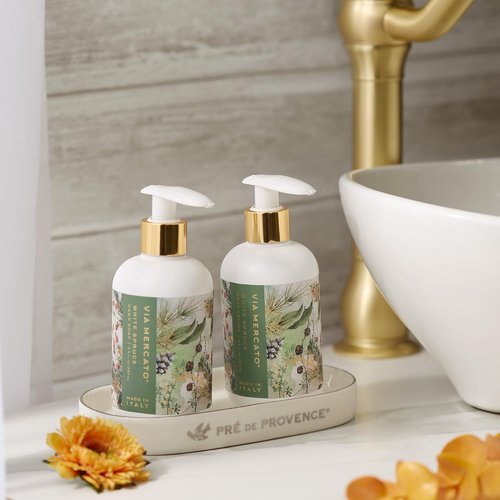Via Mercato Natale Body Lotion - Moisturizing Non-Greasy Formula | 8.4 Fl Oz, White Spruce Scent