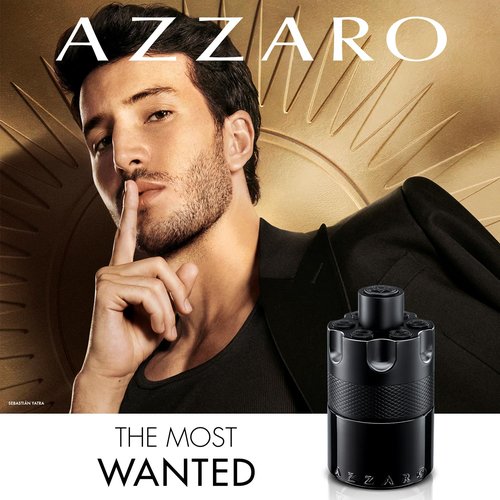 Azzaro The Most Wanted Eau de Parfum Intense Set - Fougère Woody Cologne for Men, 3.4 fl oz & Travel Spray