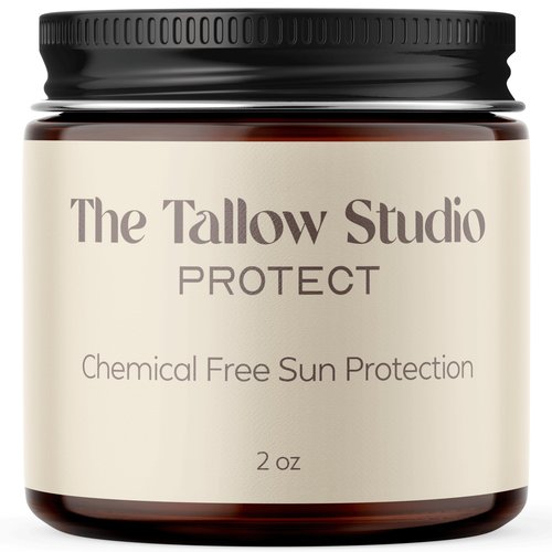 Everyday Tallow Mineral Sun Balm ~ SPF 30 | 100% Grass-Fed & Organic | Face & Body | Naturally Scented with Frankincense & Lavender Oil | Zinc Oxide | Water Resistant (4oz)