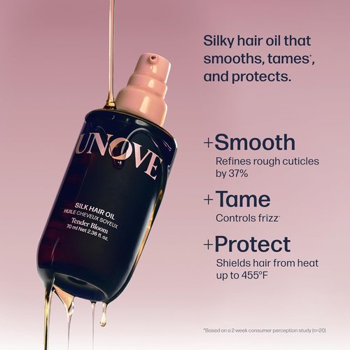 UNOVE Silk Oil Essence Hair Serum - Nourishing Lightweight Oil for Dry, Frizzy Hair | 70ml/2.4fl.oz | Frizz Control & Heat Protection