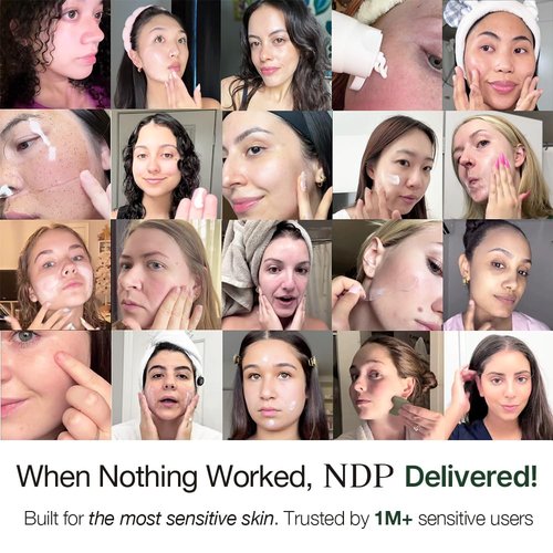 NDP Vitamin B9 Tone-Up Cream - Silicone-Free Face Primer for Pore Minimizing | 95% Pure Cica Extract, Lightweight (65ml / 2.19 Fl Oz)