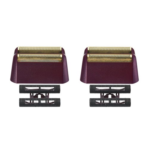 2 Pack Professional 5 Star Series Finale Shaver Replacement Foil and Cutter Bar Assembly Compatible with wahl Shaver Foil 7031-100, 7043-100 Super Close Shaving Replacement Heads (red)