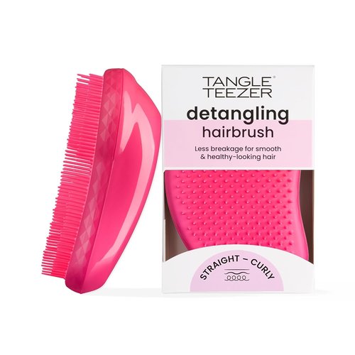 Tangle Teezer Original Detangler Brush - Versatile Hairbrush for All Hair Types | Pink Fizz