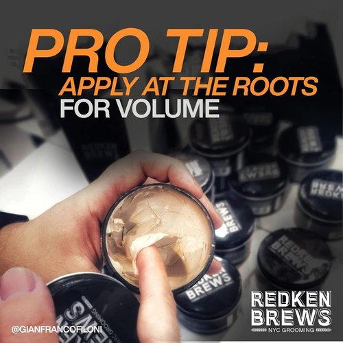 Redken Brews Clay Pomade For Men - High Hold & Matte Finish for Fine to Medium Hair