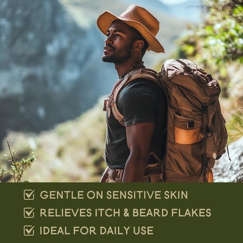 DayixCare Beard Oil for Black Men: All Natural Beard Growth Oil w/Jojoba, Cedar & Avocado for Thicker, Softer & Fuller Beards – Deeply Nourishes and Hydrates Throughout the Day