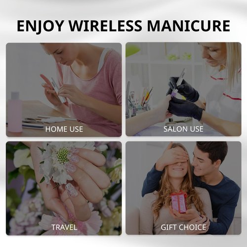 AIRSEE Mini Handheld UV Light for Gel Nails with Stand,Portable Rechargeable Nail Lamps,2 Timers for Fast Extension,Rhinestone Glue Decoration,Gel Nail Strips at Home,Travel(White)