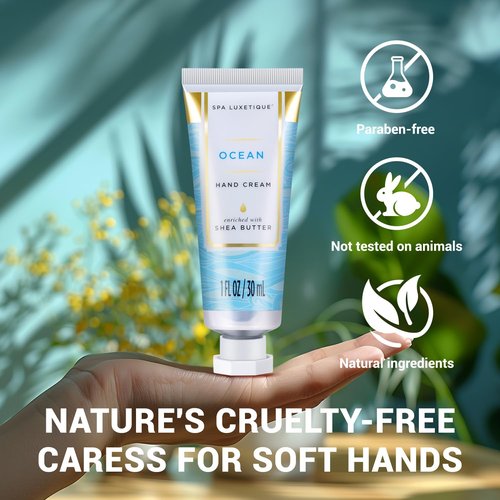spa luxetique Hand Cream Gift Set for Women, Mini Moisturizing Scented Hand Lotion for Dry Hands Cream Travel Size, Mothers Day Gifts for Mom, Nurse Week Birthday Gifts for Women| 6 x 1.0 oz/30ml
