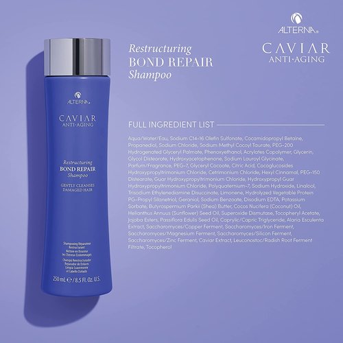 Alterna Caviar Anti-Aging Shampoo - Restructuring Bond Repair Formula | 8.5 oz (2-Pack)