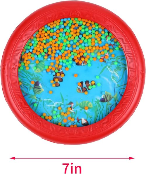Musfunny Ocean Drum | Gentle Sea Sound Music Instrument for Kids - Red Educational Toy