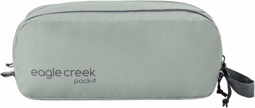 Eagle Creek Pack-It Reveal Quick Trip Toiletry Bag - Dual-Compartment, Water-Resistant, Storm Grey