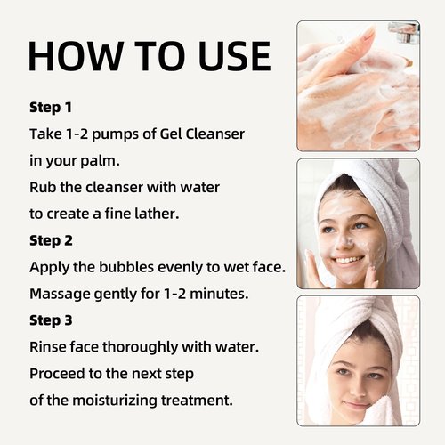 Skiennix Hydrating Face Wash - Foaming Cleanser with Green Tea, Fragrance-Free, 10.1 Fl Oz | All Skin Types