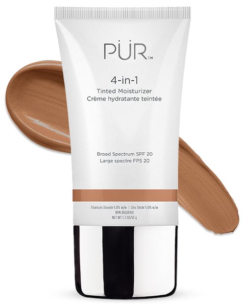 PÜR MINERALS 4-in-1 Tinted Moisturizer With SPF 20 - Hydrating Primer, Foundation & Moisturizer - Vegan, Paraben-Free
