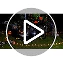 Outdoor Black Cat Inflatable Halloween Decoration with LED Lights, 6 FT