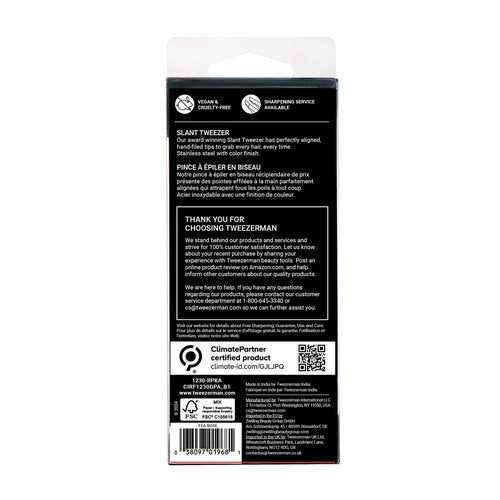 Tweezerman Exclusive Dusty Rose Slant Tweezer - Hair Removal Tweezers, Stainless Steel