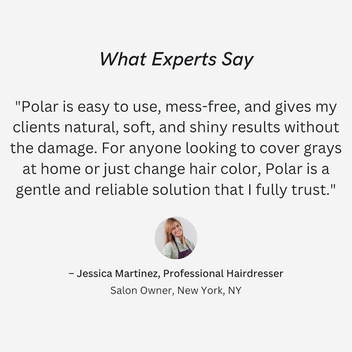 Polar Haircare Blonde Coloring Shampoo - Vegan Ammonia-Free Formula for Gray Hair | Unisex Semi-Permanent Color