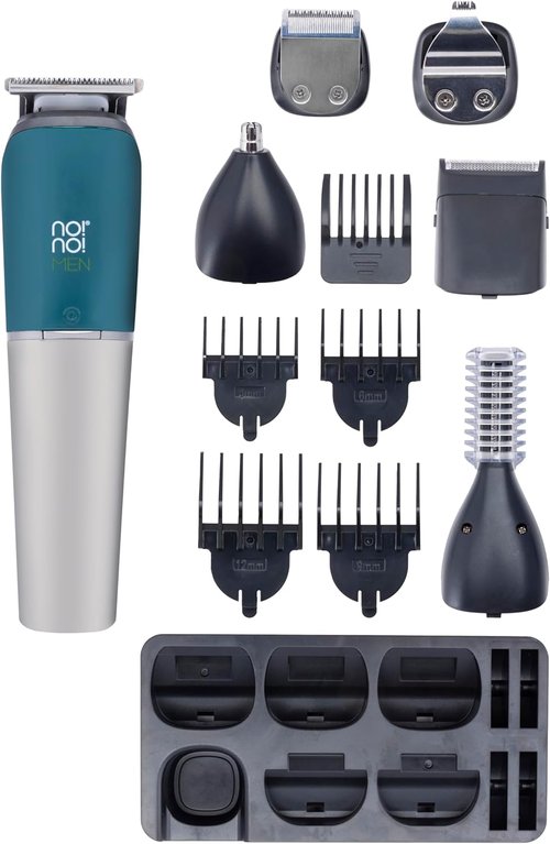no!no! Men's Multi Groomer - All-in-One Face & Body Hair Trimmer | Rechargeable Electric Shaver & Nose/Ear Trimmer