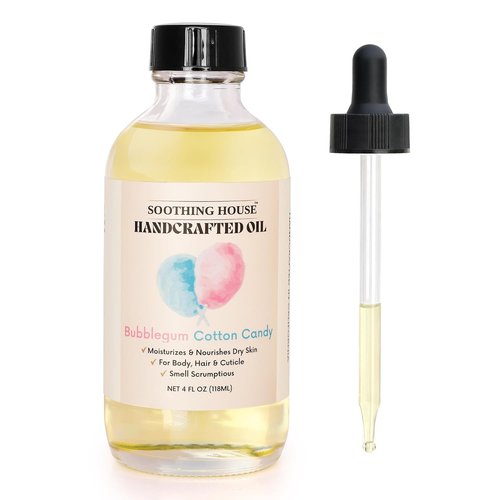 Bubblegum Cotton Candy Body Oil - Moisturizing Formula for Soft, Glowing Skin | 4 Fl Oz