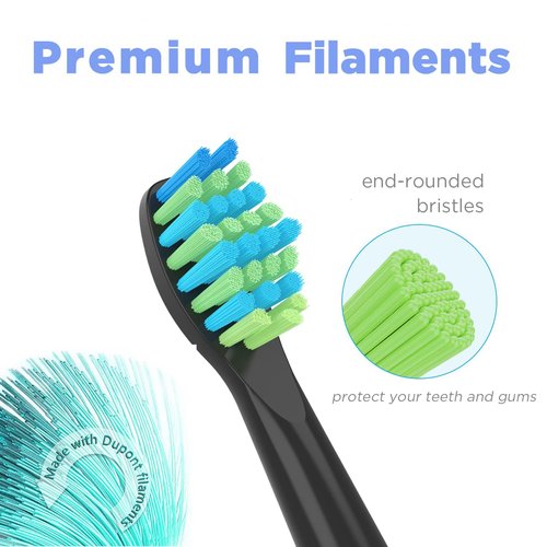 Senyum Toothbrush Replacement Heads for Fairywill,Replacement Brush Heads for Fairy Will, Electric Toothbrush Head for FW-507/508/551/515/917/959,FW-D1/D3/D7/D8, 10 Pack