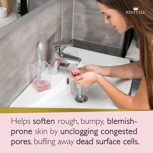 Revitalé Advanced BHA Salicylic Acid Scrub Soap - Exfoliating Bar for Deep Pore Cleansing & Skin Softening