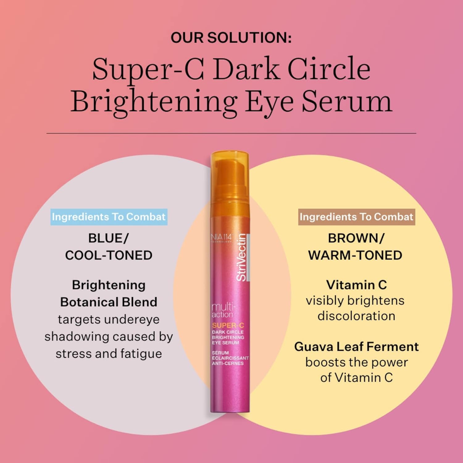 StriVectin Super-C Eye Cream - Brightening & Firming Formula with Hyaluronic Acid | 0.5 oz