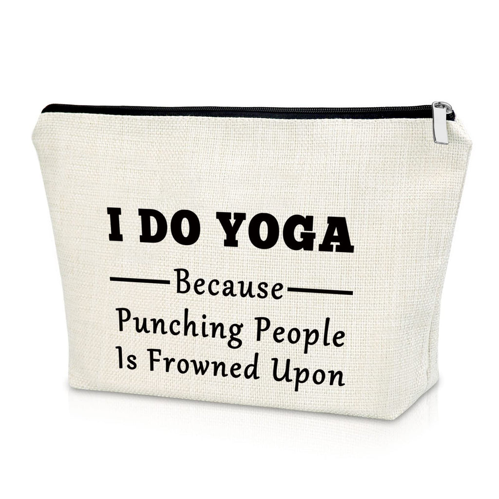 Yoga Gifts for Women Yoga Lover Gift Makeup Bag Birthday Gifts for Yoga Lover Girls Sister Gifts from Sister Cosmetic Bag Thank You Gifts Christmas Gifts for Her Cosmetic Travel Pouch