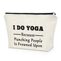Yoga Gifts for Women Yoga Lover Gift Makeup Bag Birthday Gifts for Yoga Lover Girls Sister Gifts from Sister Cosmetic Bag Thank You Gifts Christmas Gifts for Her Cosmetic Travel Pouch