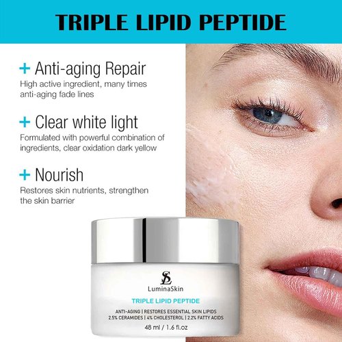 Skiennix Triple Lipid Peptide Anti-Aging Cream - Restore Mature Skin for Radiant, Smooth Complexion