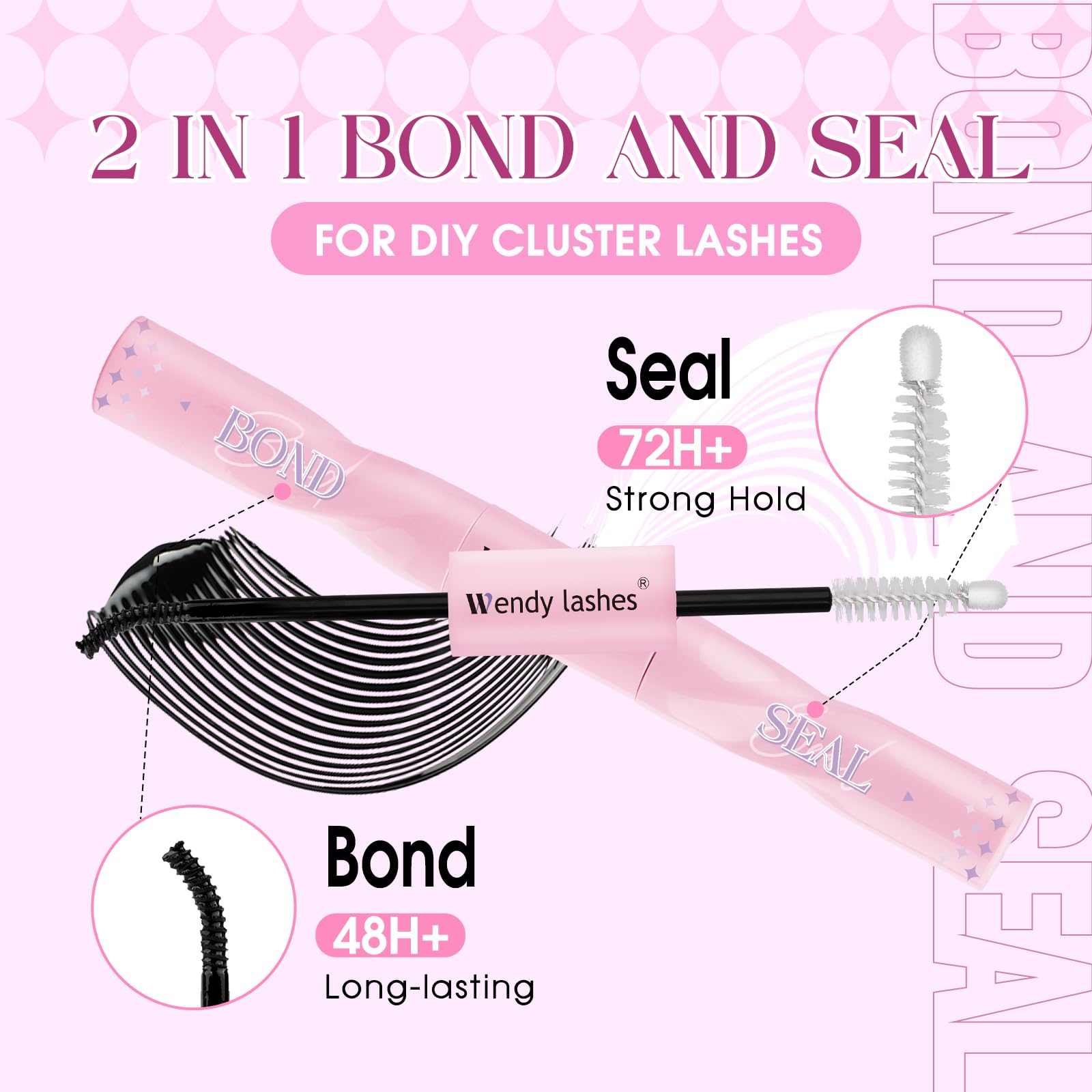Wendy Lash Clusters Kit Packs: 980-Pcs, 60D, 80D, 80D, 100D, D Curl, 10-18mm Mixed, Cat Eye, Soft, Natural, Fluffy, DIY Eyelash, Individual, Eye lash clusters, Bulk Pack