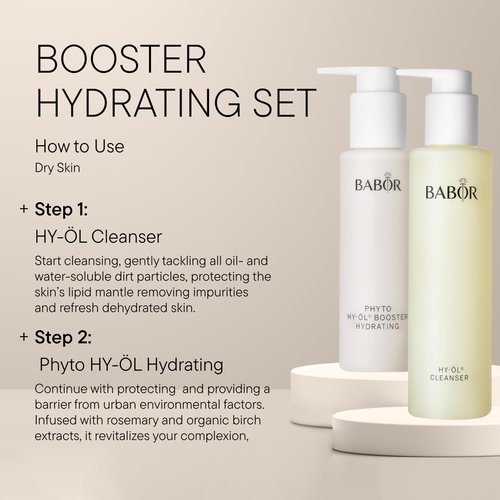 BABOR Phyto Hy-Ol Booster Hydrating for Dry Skin, Facial Cleanser for Use with Hy Oil, Phyto HY-OL Booster Hydrating