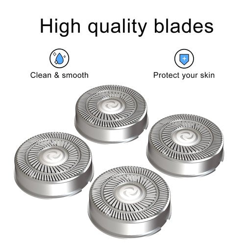 8 Pack Shaver Head Replacement Blade Compatible with Skull Shaver Pitbull Gold PRO, Pitbull Platinum PRO, Pitbull Silver PRO, Diamond PRO Shaver, Head Shavers for Bald Men