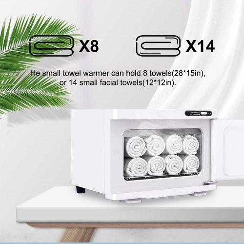 HSONBIUTY Electric Towel Warmer, Hot Towel Warmer, Professional Towel Warmer Cabinet, 8L Capacity, Hot Towel Cabinet for Spa, Beauty, Salon Use (White)
