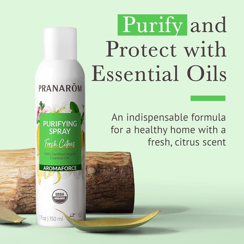 Pranarom - Aromaforce Air Purifying Spray | Organic Essential Oils & Fresh Citrus Scent, 150ml